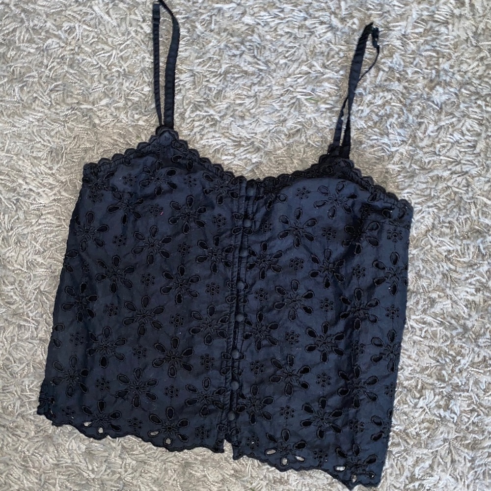 Abercrombie and Fitch black lace tank top!